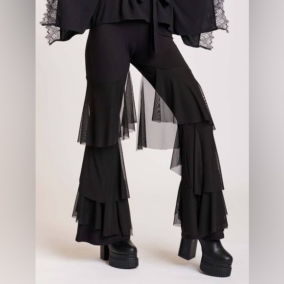 Midnight Hour Dark Fairy Palazzo Pants - Picture 2 of 7
